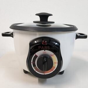 Pars Automatic Persian Rice Cooker Tahdig Rice Maker-White-3 Cup-USED-M81